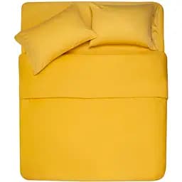 Простыня на резинке Ardesto Mix & Match сатин 160х200+30 см желтая (ART1620FSS)