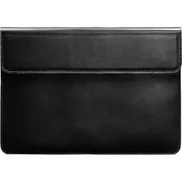 Кожаный чехол-конверт BlankNote на магнитах для MacBook 14 Черный