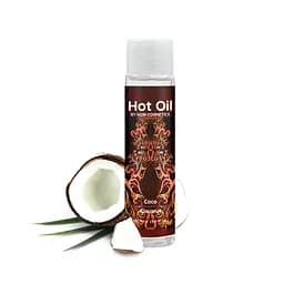 Съедобное массажное масло Nuei Hot Oil Кокос (100 мл): Согревающий эффект для массажа и тропических поцелуев