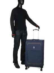 Валіза Гігант (XL) тканинний Airtex Worldline Tirana 608 на 4 колесах 75x46x28см 100л Синій - мініатюра 10