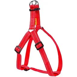 Шлея для собак Dog Extremе, регулируемая, нейлон, 60-90х2,5 см, красный (6683)