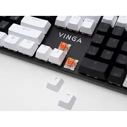 Клавіатура Vinga KBGM-095 LED Orange Switch USB White/Black (KBGM-095Y White/Black) - мініатюра 6
