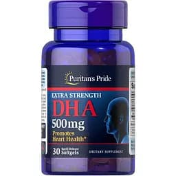 Жирні кислоти Puritan's Pride Extra Strength DHA 500 мг 30 капсул