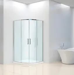 Душова кабіна Dusel A-511 100x100x190 прозоре, Хром, Універсальна, прозорий, хром, 100x100 - мініатюра 3