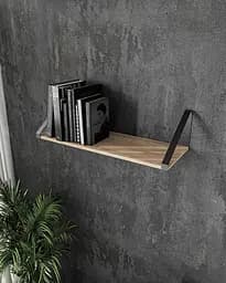 Полиця для книг і декору Moreli XT-21 Bl у стилі лофт 600x210x220 мм Чорний/Дуб сонома (mo-xt21-black-sonoma)