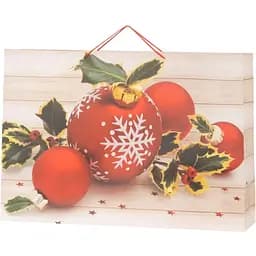 Пакет подарунковий новорічний DW6328 Червоний 50х72х18 см (2002014544158)(NY)