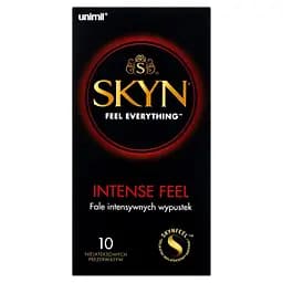 Презервативи безлатексні Unimil Skyn Intense Feel ребристі 10 шт. - мініатюра 3