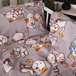 Наволочка MirSon Бязь Kids Time 17-0690 Моя ти киця 50х70 см (2200010403718)