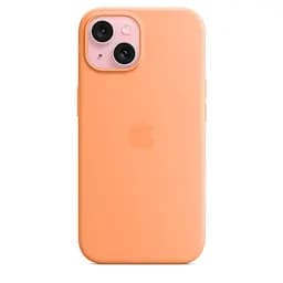 Силіконовий чохол CasePro Silicone Case with MagSafe Orange Sorbet для iPhone 15 - мініатюра 2
