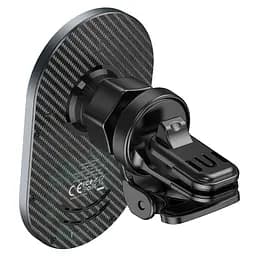 Автотримач HOCO CA91 + Wireless Charging 15W, кріплення на решітку, Type-C, Gray, Box - мініатюра 4