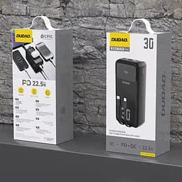 Павербанк Dudao Black 30 000 mAh / 22.5 Вт (6977196682478) - мініатюра 3