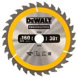 Диск пиляльний DeWalt Construction 160 х 20 мм 30 зубів (DT1932)