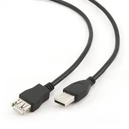 Кабель USB 2.0 AM – USB AF, 3 м, черный, Cablexpert (CCP-USB2-AMAF-10)