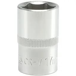 Головка торцева 6-гранна Yato квадрат 1/2" М= 17 мм L= 38 мм (YT-1210)