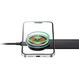 Автомобільний тримач холдер із БЗП Baseus C02 Pro Series Magnetic Wireless Charging Car Mount C40156000111-00 Black - мініатюра 5