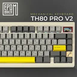 Клавіатура Epomaker TH80 PRO V2 Wisteria Tactile White механічна бездротова (TH80-PROV2-W-WT) - мініатюра 5