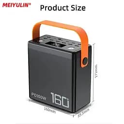 Універсальна зарядна батарея Power Bank PD100W 160000mah 592Wh 100W - мініатюра 2
