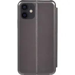 Чохол-накладка Toto Book Rounded Leather Case Apple iPhone 12/12 Pro Grey