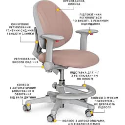 Дитяче крісло Evo-kids Mio-BR (Y-407 BR)  - мініатюра 3