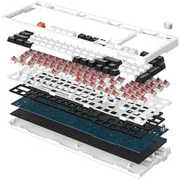Клавіатура GamePro Red з Hot-Swap RGB White дротова механічна (MK170W) - мініатюра 5