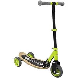 Детский самокат Smoby Toys с комбинированной рамой трехколесный зеленый (750174)