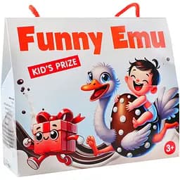 Набір цукерок Shokoladno Funny Emu та іграшка в подарунок 100 г 
