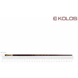 Пензель синтетика плоска Snow 1098F №2 довга ручка Kolos