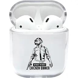 Прозорий силіконовий чохол Apple AirPods - Переможець (KAP1115)