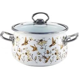 Кастрюля Infinity SD-1622 Bird, со стеклянной крышкой, 24 см, 6,5 л (6873742)