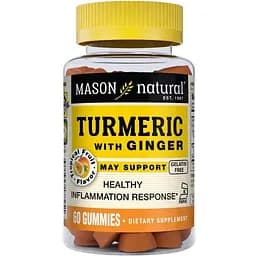 Куркума с имбирем Mason Natural вкус тропических фруктов 60 жевательных конфет