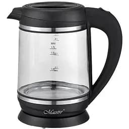 Електрочайник Скляний Maestro MR-060 Чорний