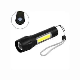 Ліхтарик COP BL-511, акумуляторний ручний, світлодіодний з фокусуванням та USB зарядкою - мініатюра 3
