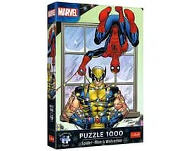 Пазлы "Marvel Heroes Человек-паук и Росомаха" 1000 элементов Premium Plus, 12088 Trefl, в коробке (5900511120882)