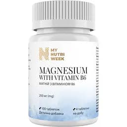 Магній та вітамін В6 My Nutri Week 100 таблеток
