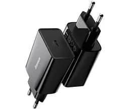 Мережевий зарядний пристрій Baseus Speed Mini PD Charger 20W (CCFS-SN01) Black [67419] - мініатюра 5