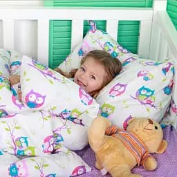 Простирадло Cosas полуторне 155х240 lavender dots, фіолетовий (Фиолет_горох_25) - мініатюра 2