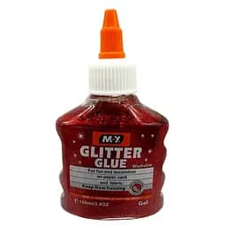 Клей декоративний "Металік Glitter" DSCN4619(Red) 100 мл