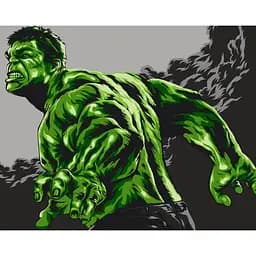 Картина за номерами без підрамника "Неймовірний Халк" Art Craft 16043-ACNF 40х50 см