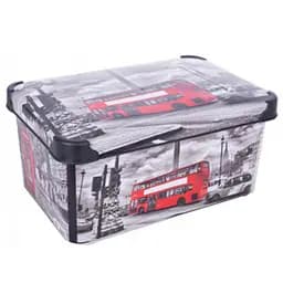 Корзина Violet House Decor London, 10 л, серый (0647 DECOR LONDON с/кр. 10 л)