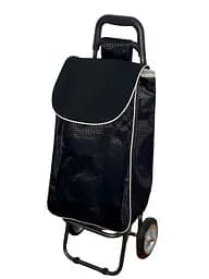 Тележка для покупок на металлических колёсах 95 × 35 × 30 см черная (2205)