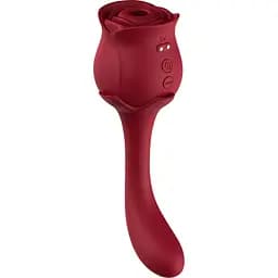 Вакуумный стимулятор клитора с вибрацией B - Series Joy Boss Series Rose бордовый