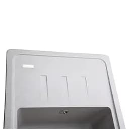Гранітна мийка Globus Lux Mono сірий камiнь 620x435мм-А0005 000022392, Сірий - мініатюра 5