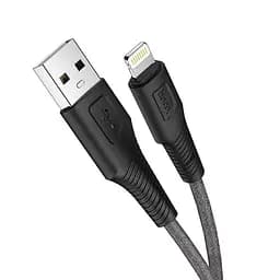 Кабель Hoco Lightning Airy silicone charging data cable X58, 1 м black