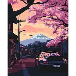 Картина по номерам "Дорога к Фудзи" Art Craft 12524-AC с металлизированными красками 40х50 см