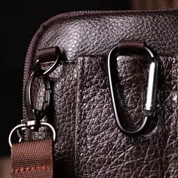 Чоловіча шкіряна сумка Vintage 11х18,5х4 см sum0024957 - мініатюра 8