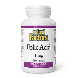 Folic Acid 1mg - 180 caps