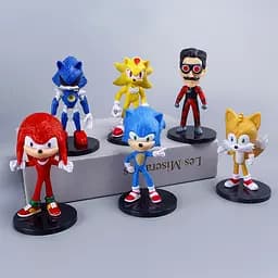 Набір Дитячих Ігрових фігурок Sonic the Hedgehog, Сонік і друзі, 6 шт