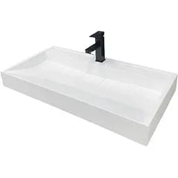 Раковина Adamant умывальник VISION искусственный камень прямоугольная