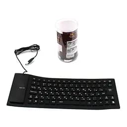 Безшумна комп'ютерна клавіатура Flexible Keyboard, гумова клавіатура для пк | клавіатура до компа (ST) - мініатюра 5