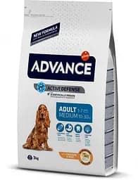 Сухий корм для собак Advance Dog Medium Adult 3 кг для дорослих собак середніх порід, курка та рис